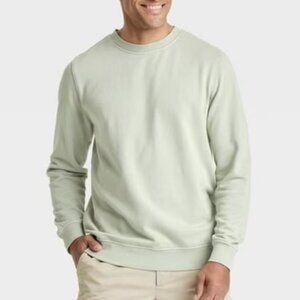 Goodfellow Men's French Terry Crewneck Pullover Sweatshirt, Frosted Sage, Large